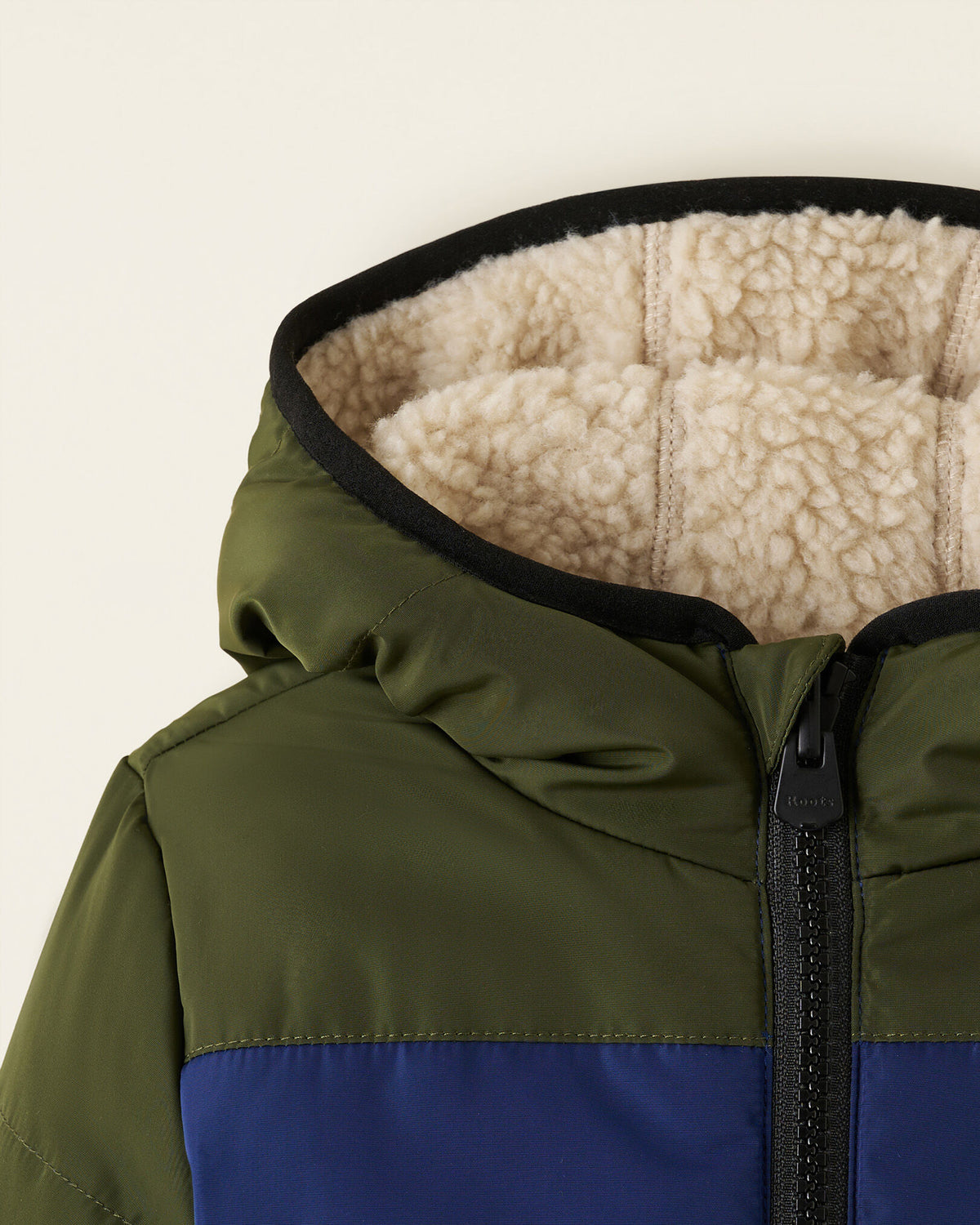 Baby Reversible Shearling Fleece Jacket / BLUE DEPTHS
