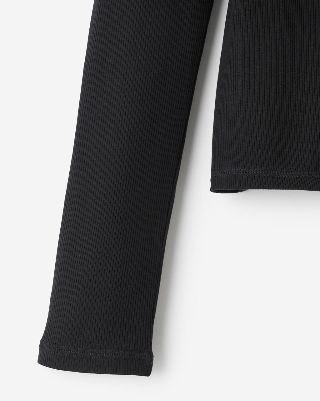 Rib Turtleneck / BLACK