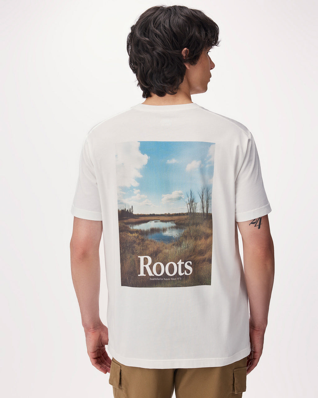 Mens Backtrail T-Shirt / EGRET