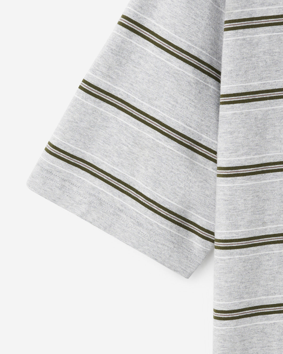Striped T-Shirt / HEATHER GREY