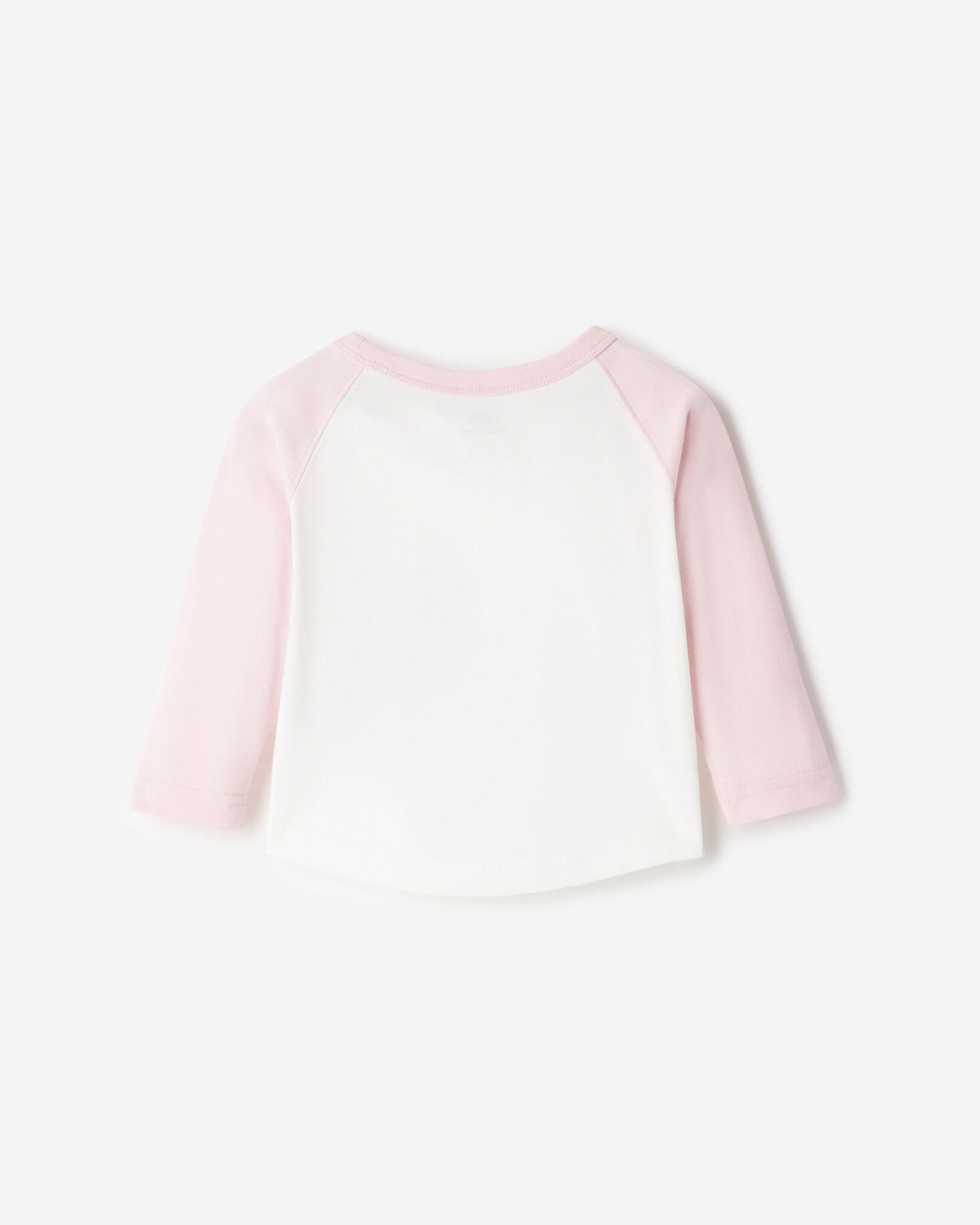 Baby Cooper Baseball Long Sleeve T-Shirt / BABY PINK