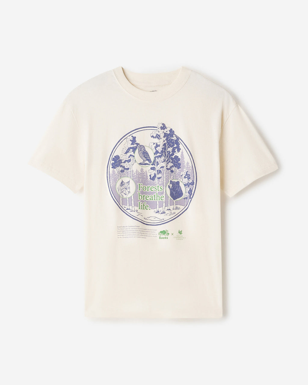 X NCC Earth Month T-Shirt / NATURAL/TRUE NAVY