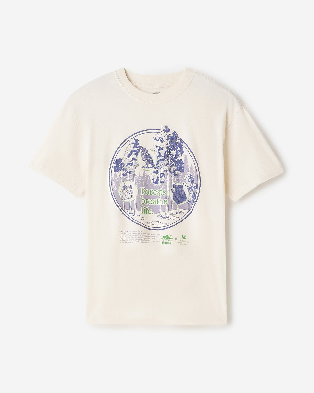 X NCC Earth Month T-Shirt / NATURAL/TRUE NAVY