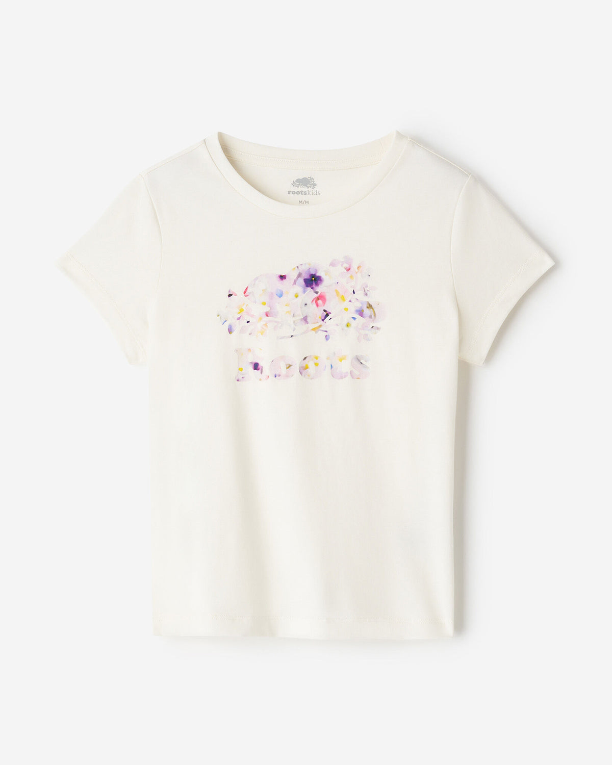 Kids Petal Pop Slim T-Shirt / EGRET