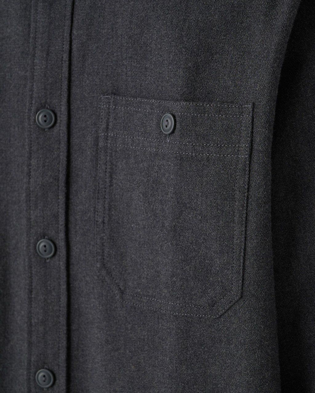 Bellwoods Herringbone Shirt / CHARCOAL PEPPER