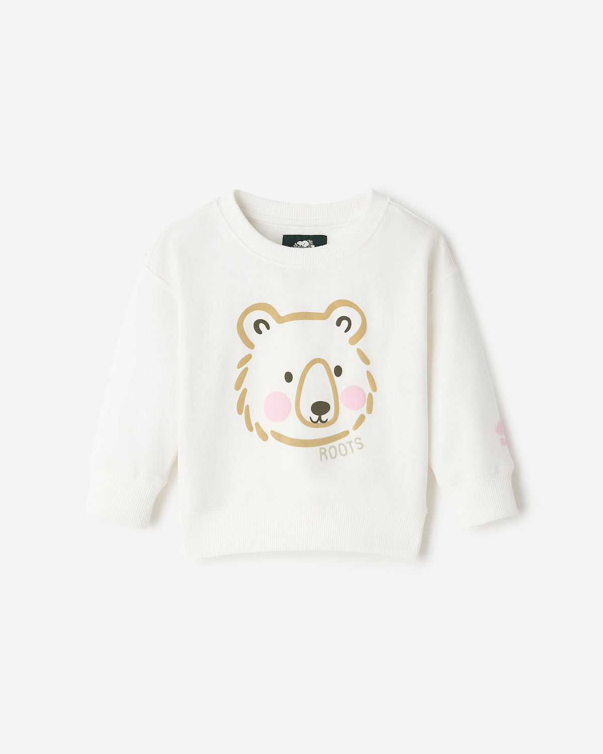Baby Cozy Bear Crew Sweatshirt / EGRET