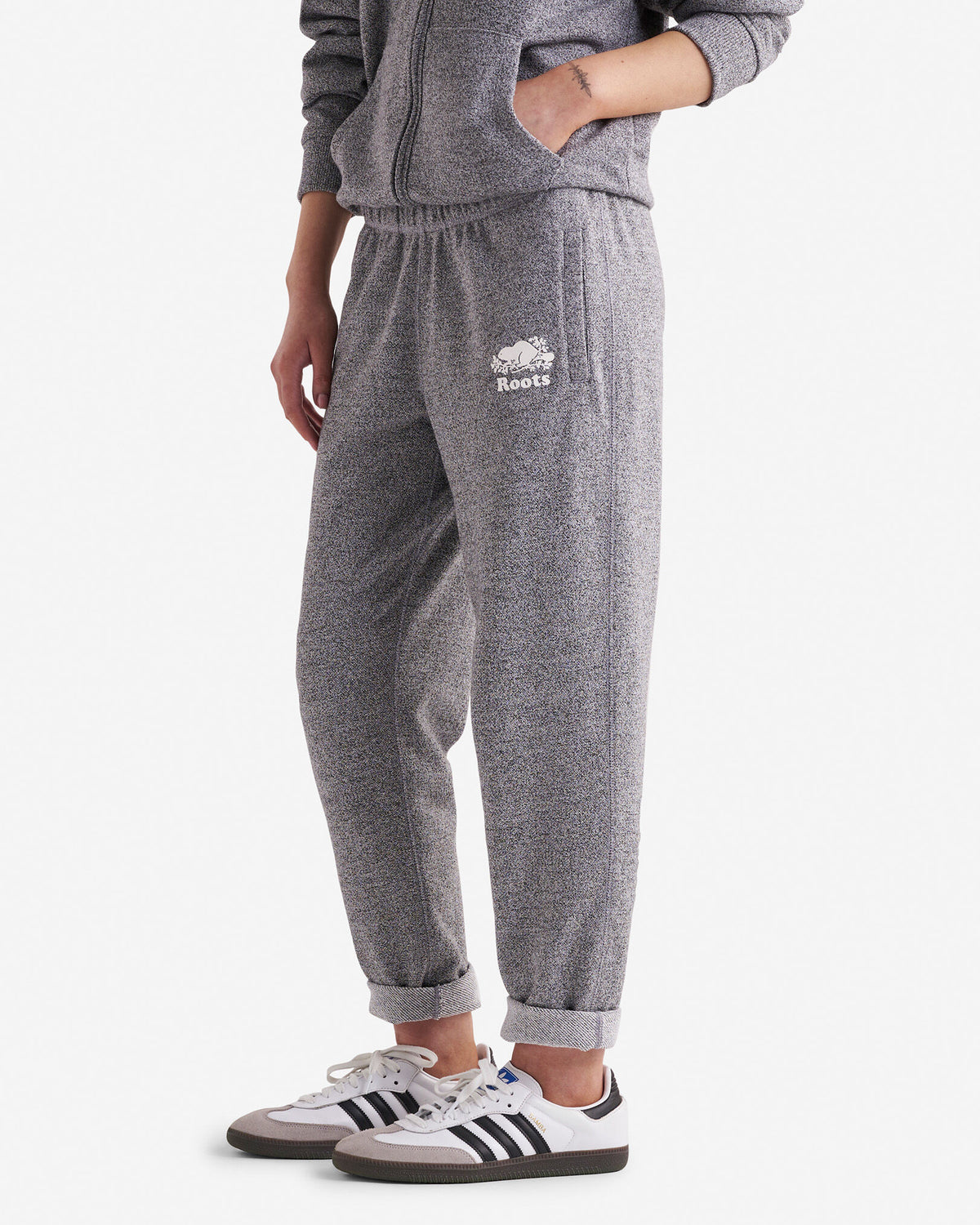 Organic Original Terry Ankle Sweatpant / SALT & PEPPER