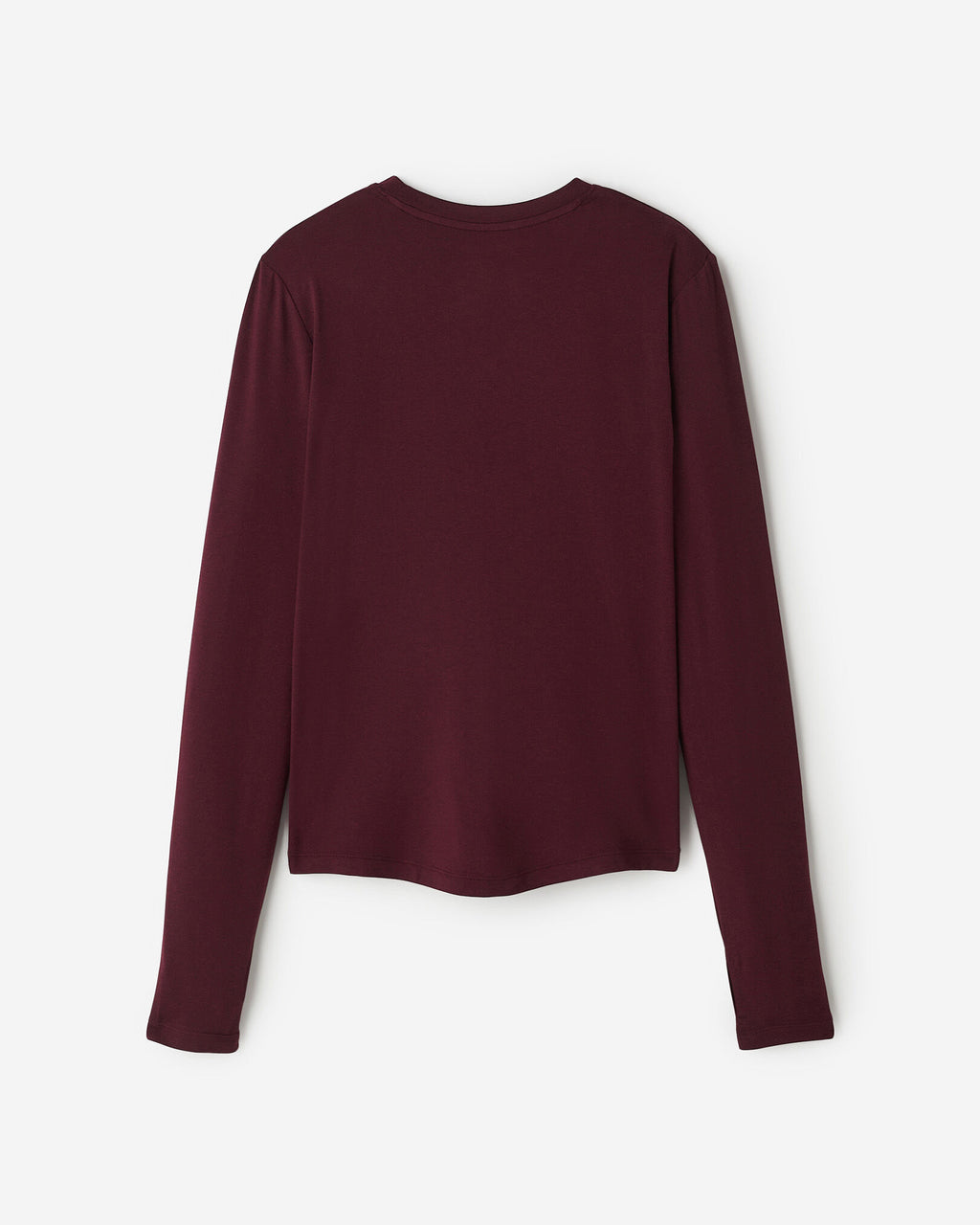 Renew Knit Classic Long Sleeve Top / MAROON FIG MIX
