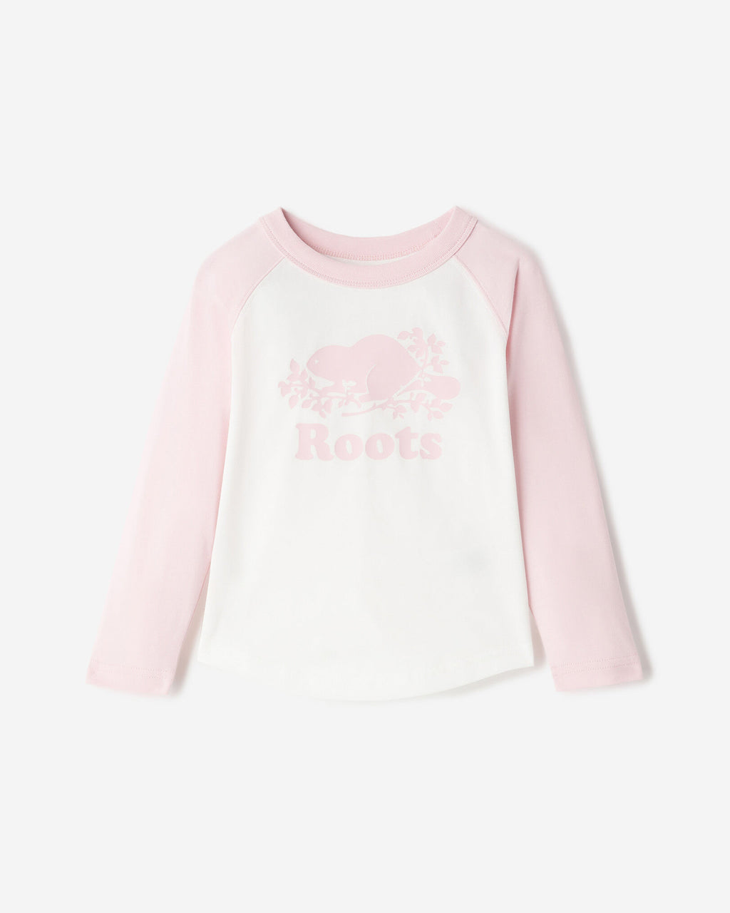 Toddler Cooper Baseball Long Sleeve T-Shirt / BABY PINK
