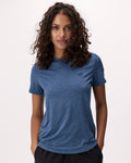 Renew Knit Classic Short Sleeve Top / RAINCLOUD BLUE PPR