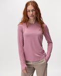 Renew Knit Classic Long Sleeve Top / DUSKY PLUM MIX