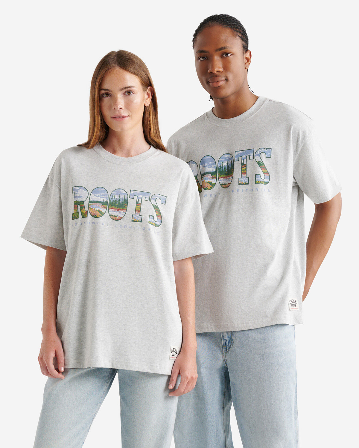 Greetings From North T-Shirt / ATHLETIC GREY MIX