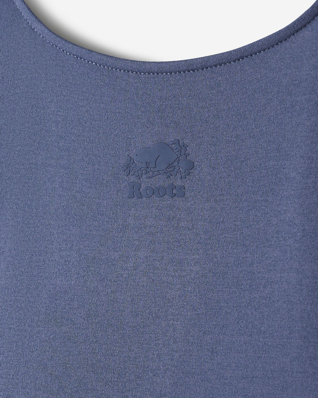 Renew Knit Square Neck Dress / TIDAL BLUE