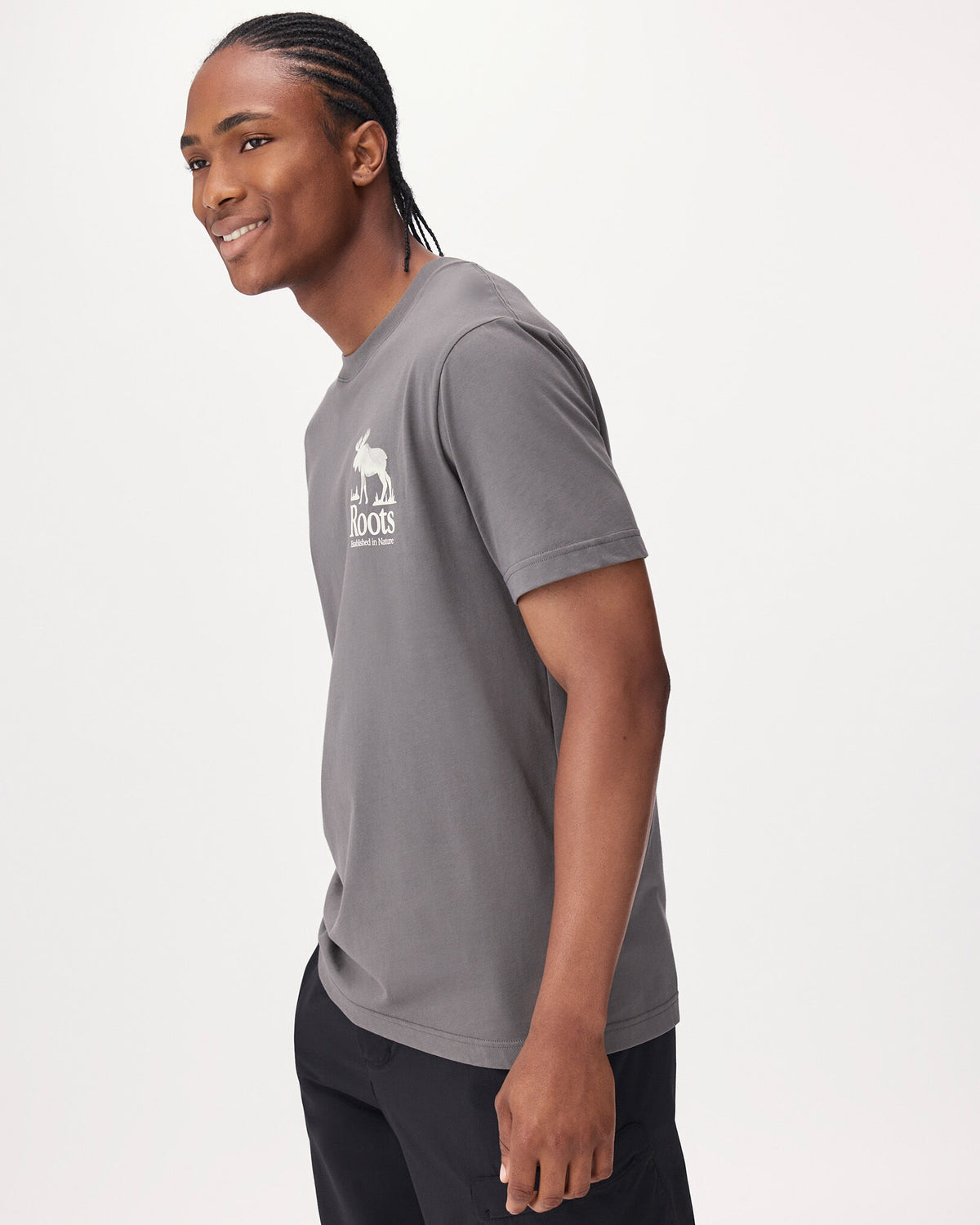 Mens Backtrail T-Shirt / CLIFFSTONE GREY
