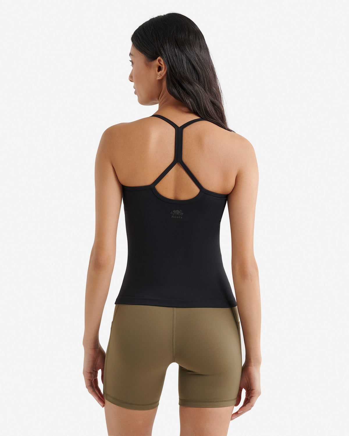Restore Stretch Cami Tank / BLACK