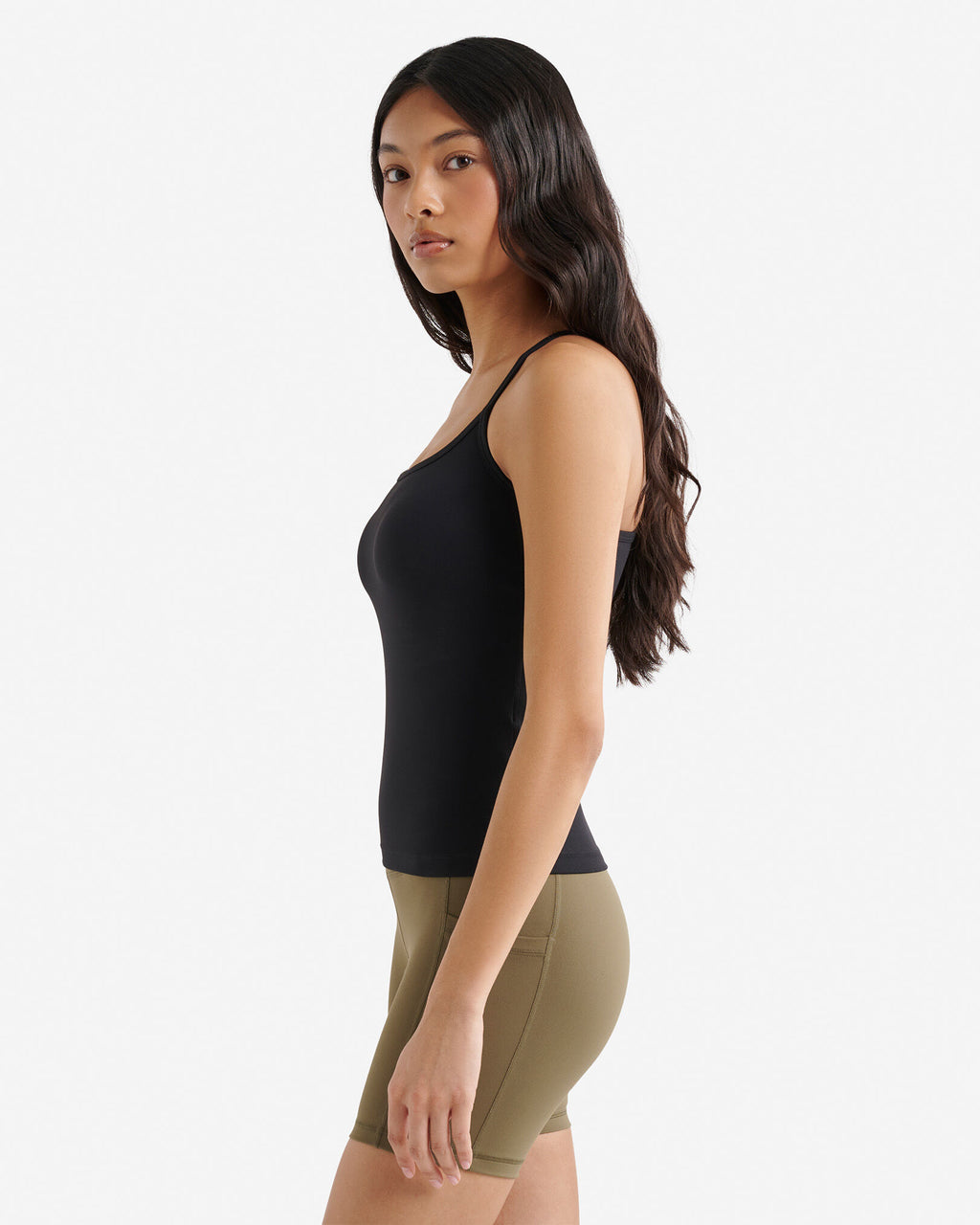 Restore Stretch Cami Tank / BLACK