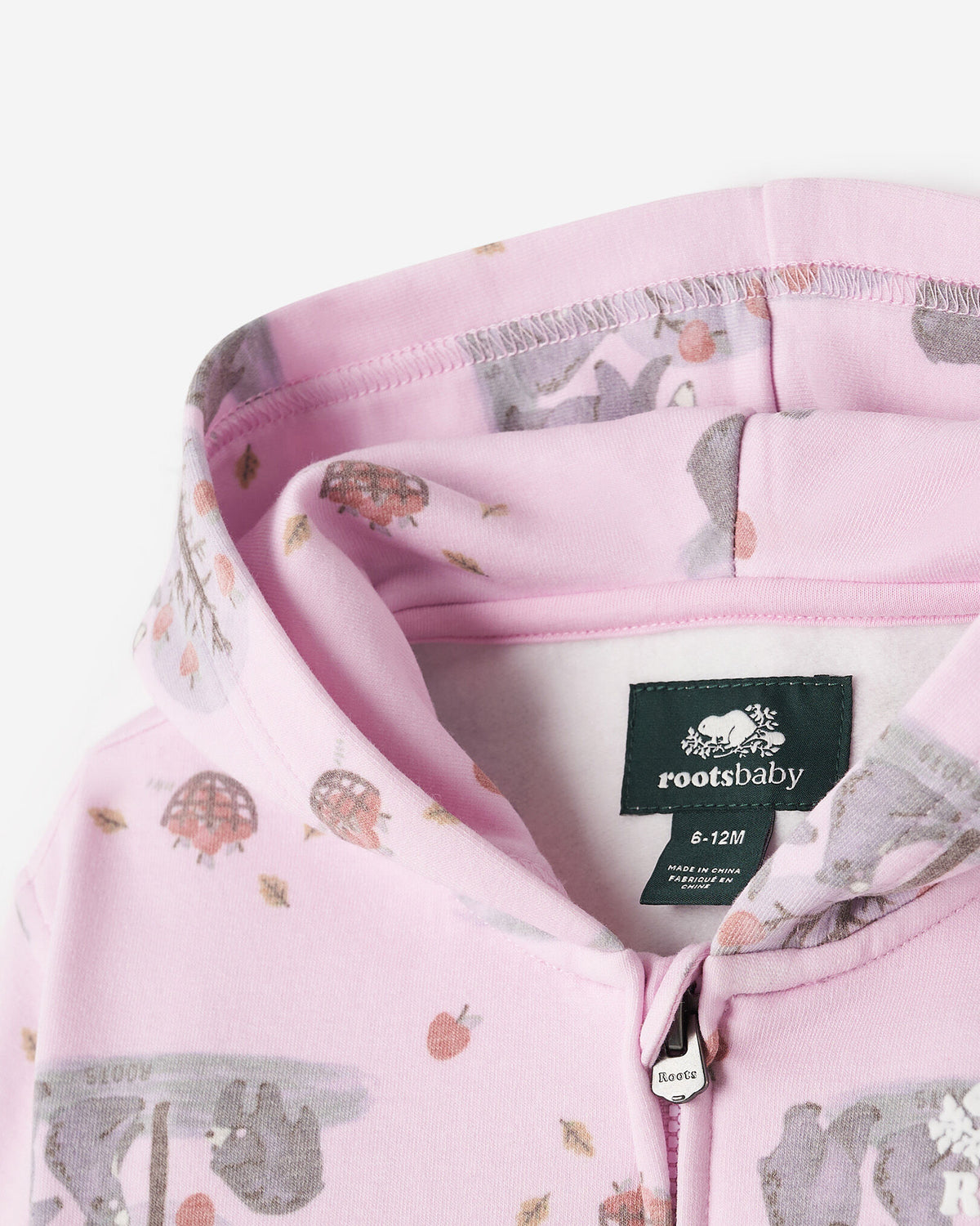 Baby Cozy Bear Full Zip Hoodie / PINK LAVENDER