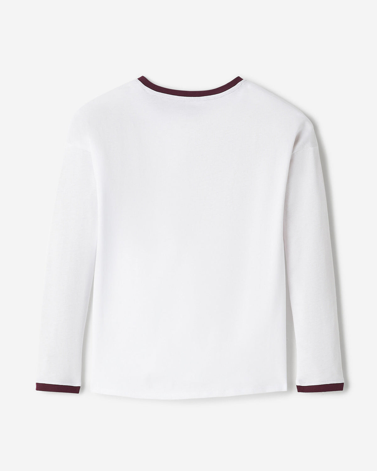 Girls Cooper Pop Relaxed Long Sleeve T-Shirt / WHITE