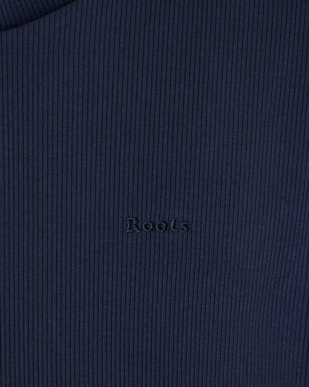 Roam Rib Fitted Long Sleeve Top / NAVY BLAZER