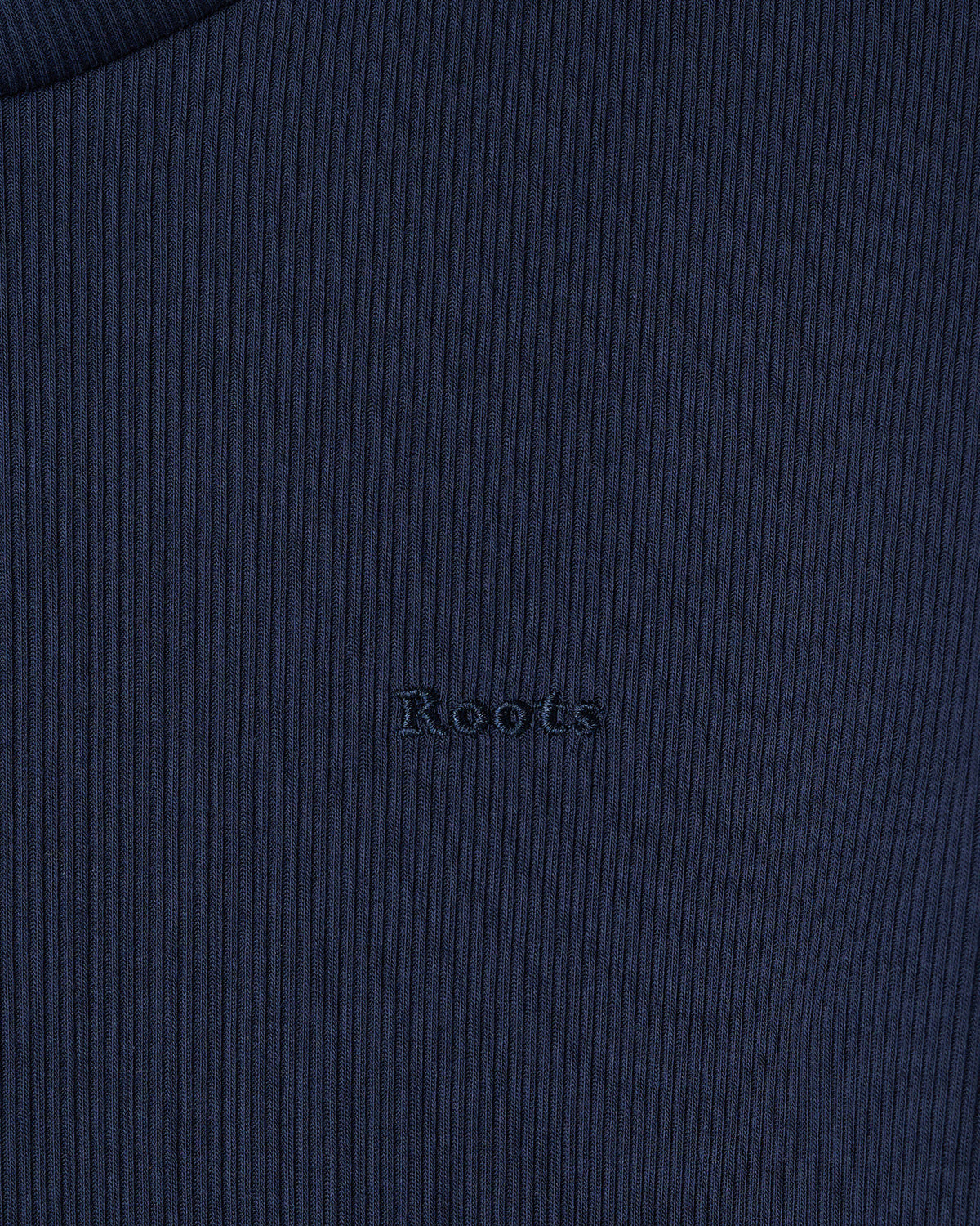 Roam Rib Fitted Long Sleeve Top / NAVY BLAZER