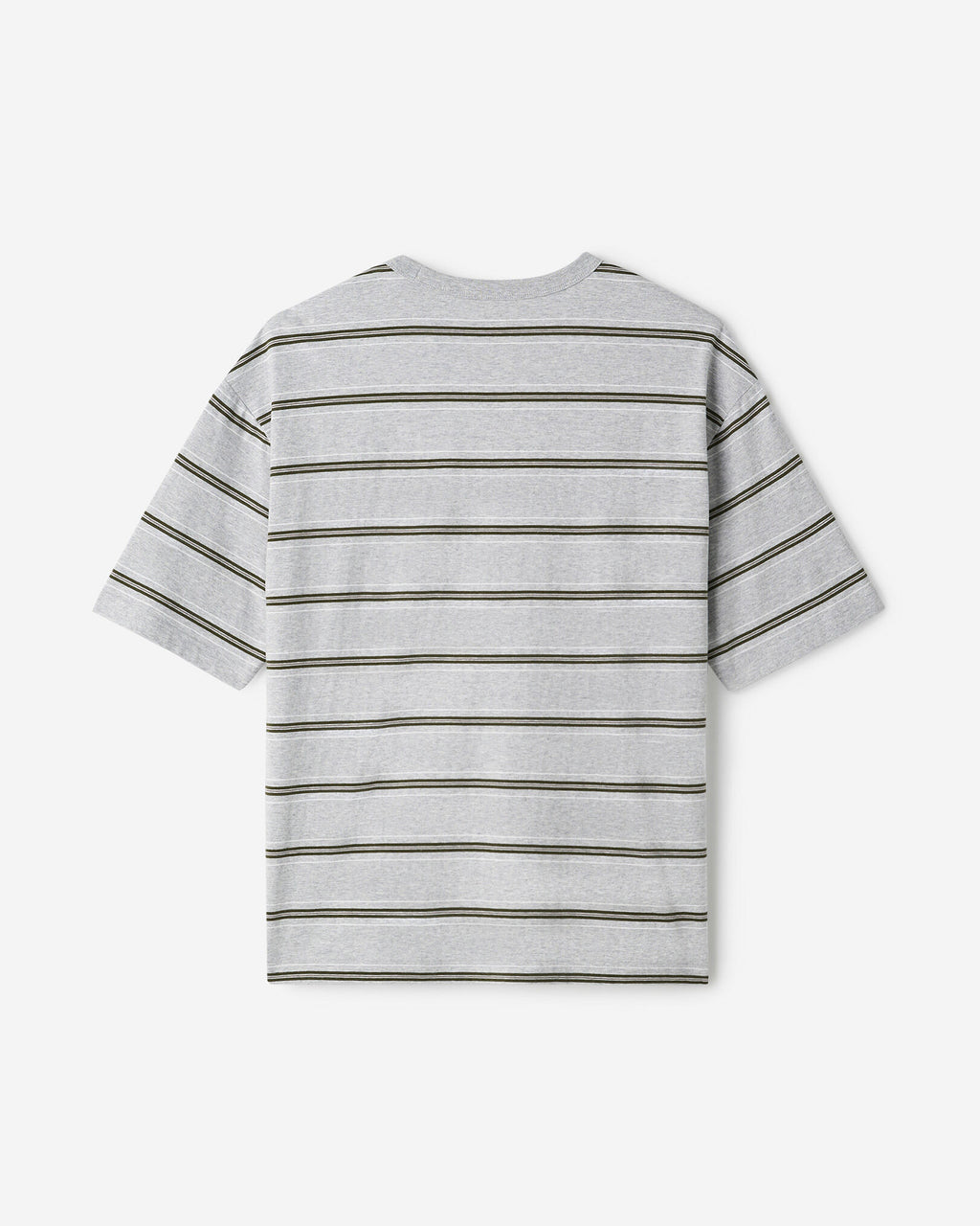 Striped T-Shirt / HEATHER GREY