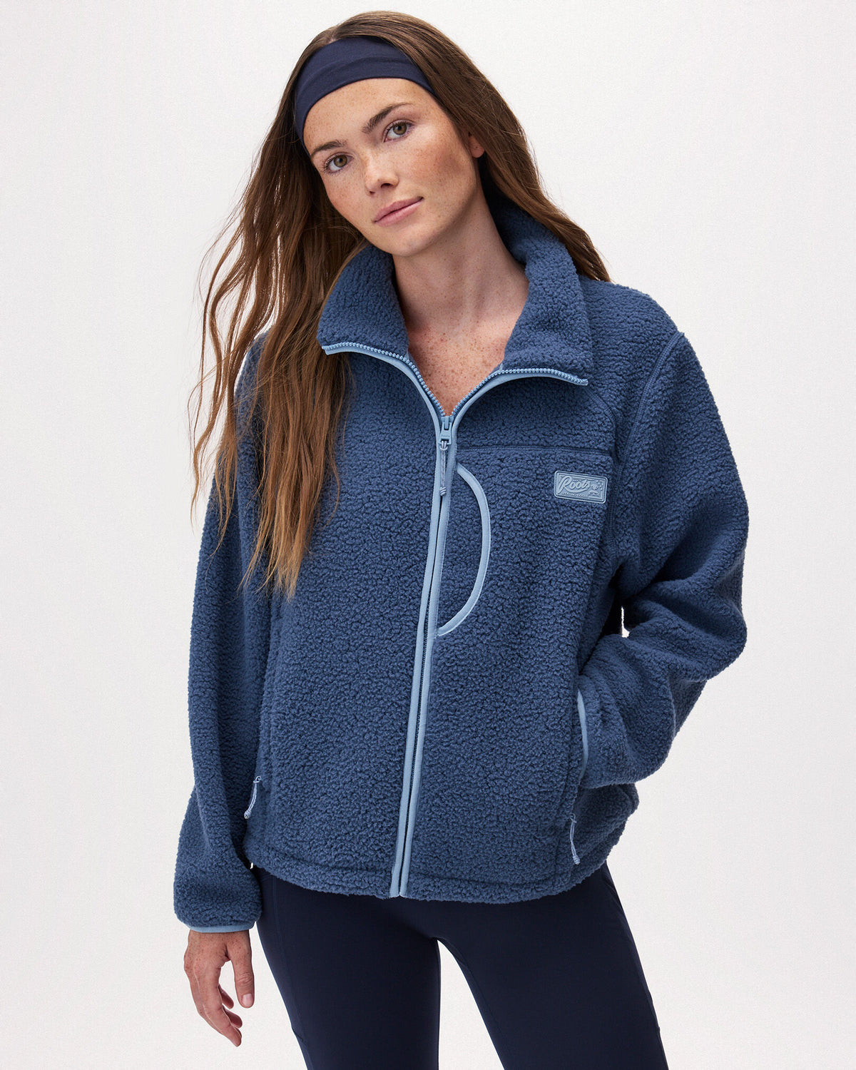 Alta Shearling Fleece Jacket / DARK DENIM