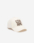 Patchwork Baseball Cap / EGRET