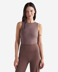 Renew Tank Bodysuit / CINDER BROWN