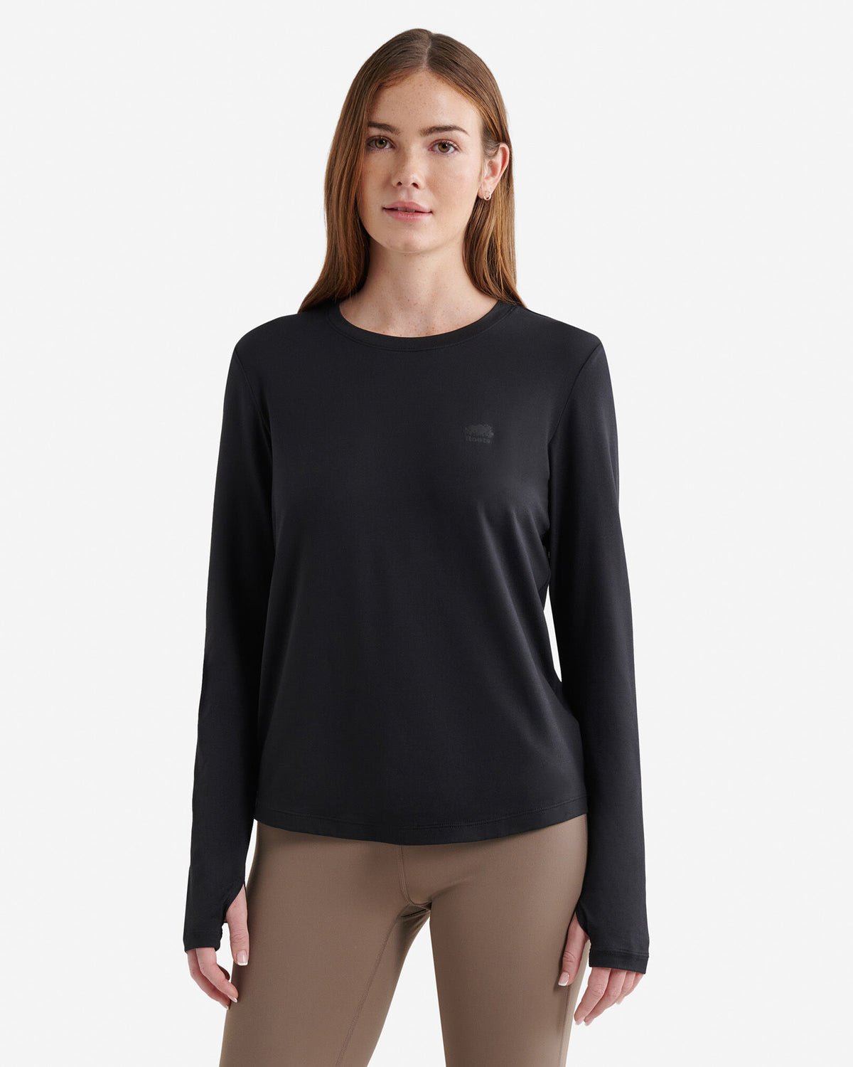 Renew Knit Classic Long Sleeve Top / BLACK