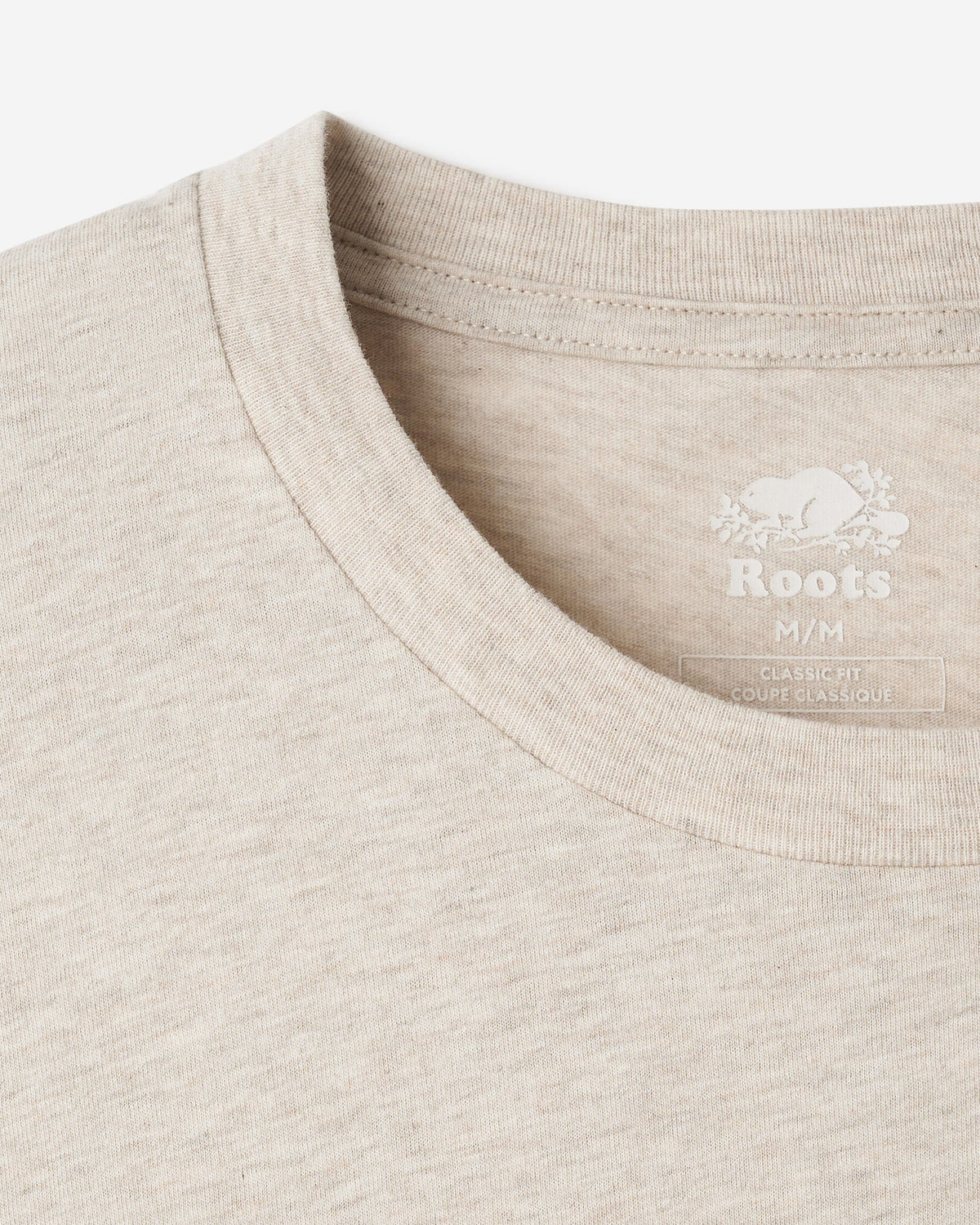 Mens Organic Cooper Beaver T-Shirt / GREY TAUPE MIX