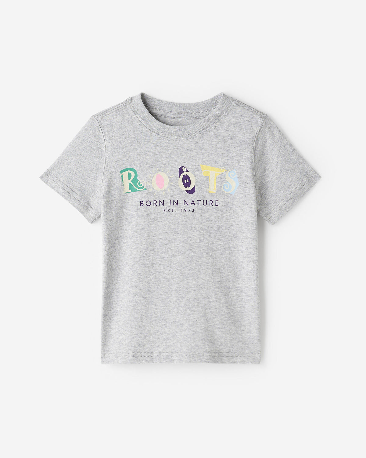 Toddler Retro Classic T-Shirt / HEATHER GREY