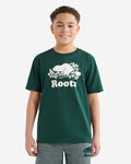 Kids Organic Original Cooper Beaver T-Shirt / VARSITY GREEN