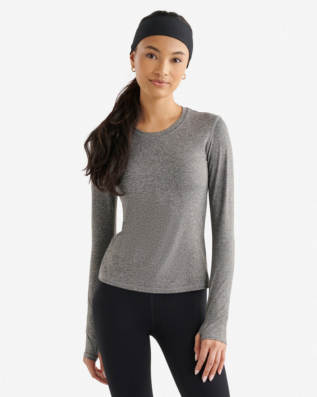 Renew Knit Fitted Long Sleeve Top / SALT & PEPPER