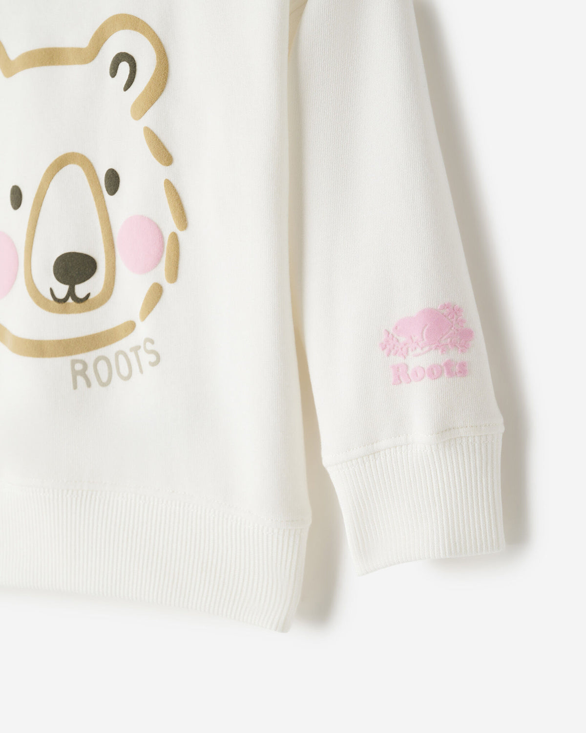 Baby Cozy Bear Crew Sweatshirt / EGRET