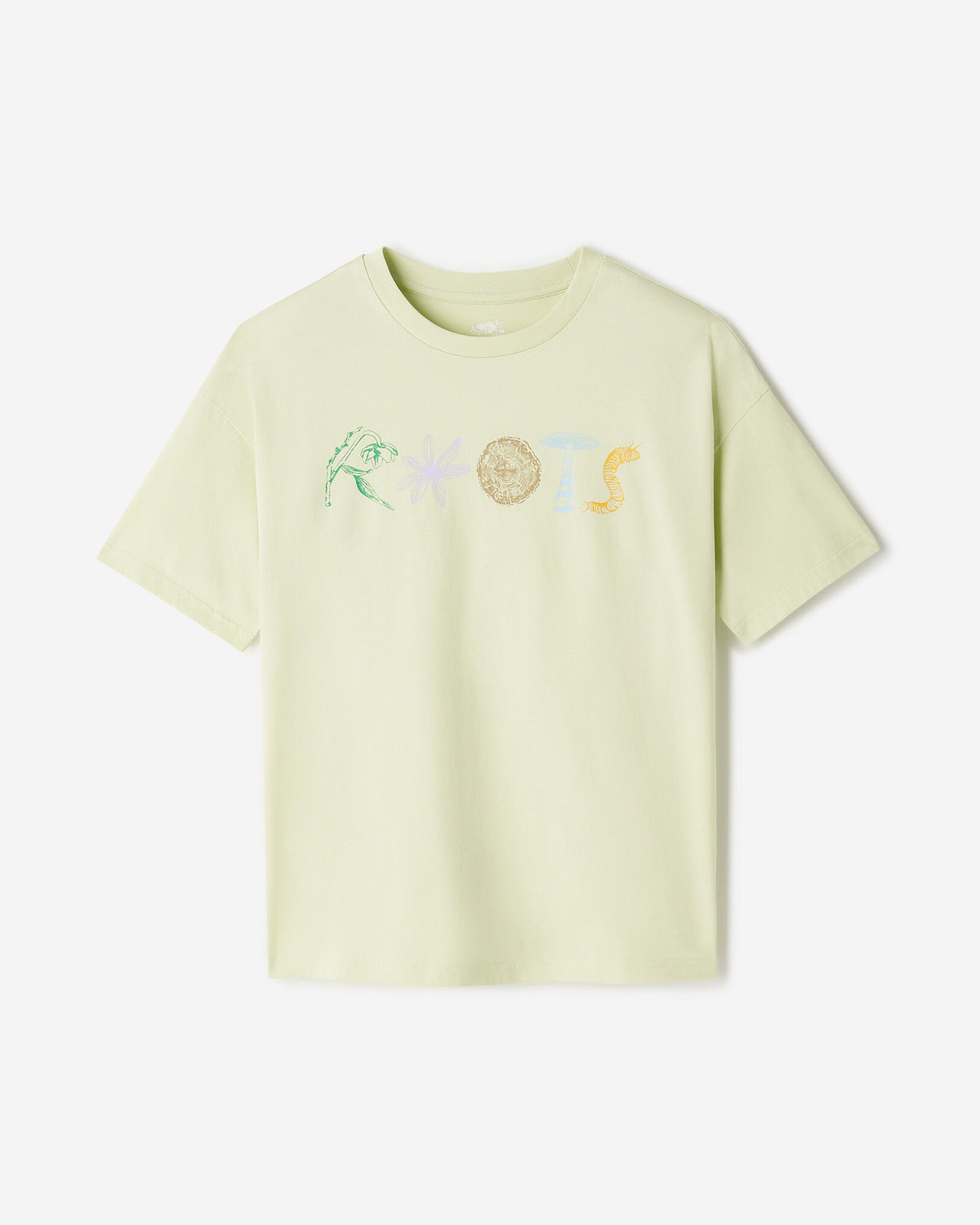 Womens  Nature Stamp T-Shirt / FADED JADE