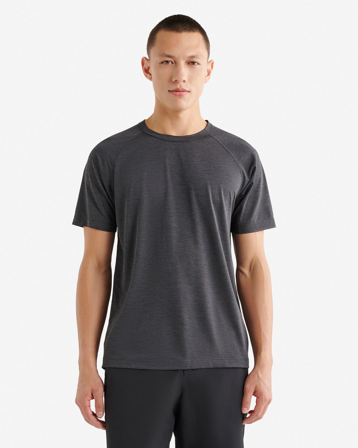 Renew Mesh Short Sleeve Top / BLACK PEPPER