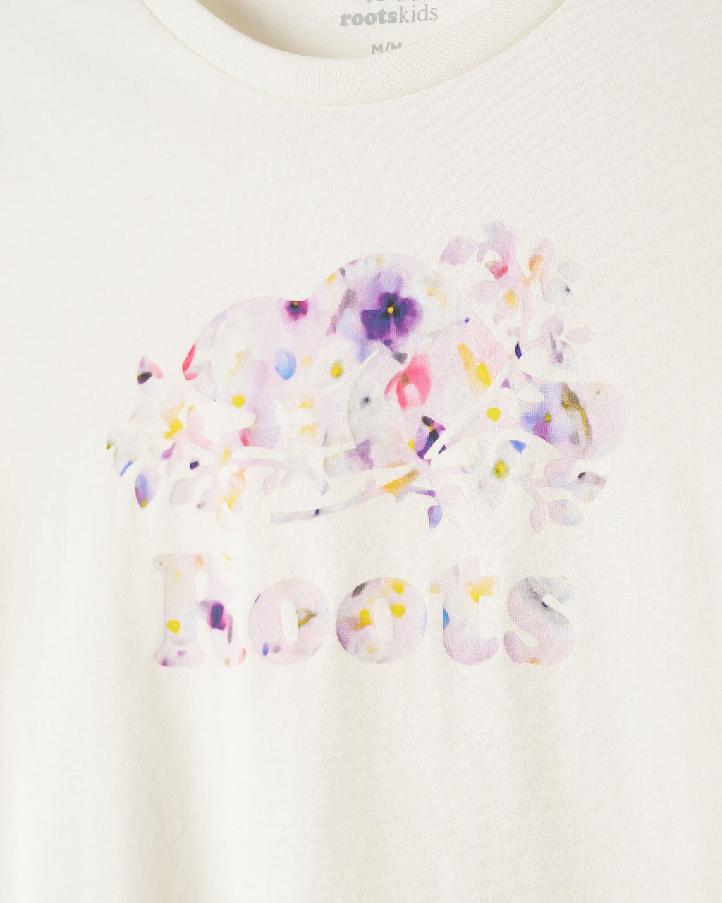 Kids Petal Pop Slim T-Shirt / EGRET