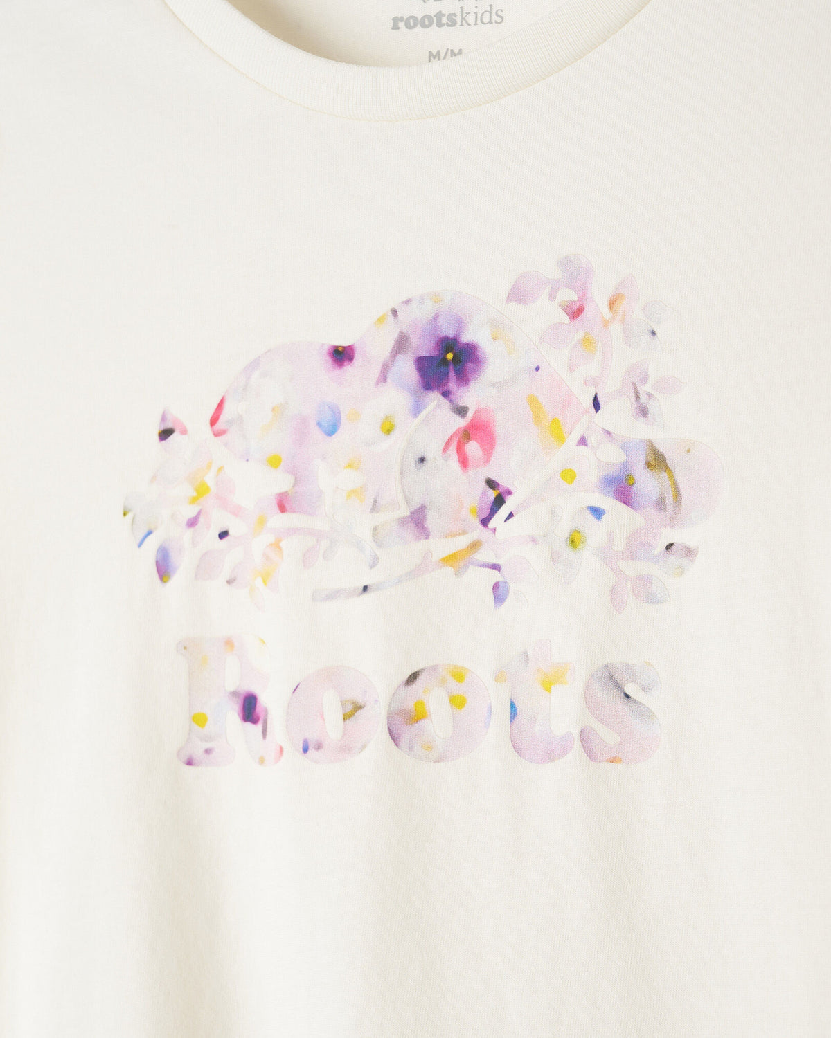 Kids Petal Pop Slim T-Shirt / EGRET