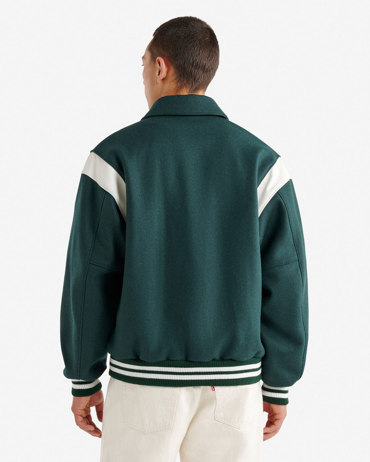 Ramsden Ranger Varsity Jacket / VARSITY GREEN/WHITE