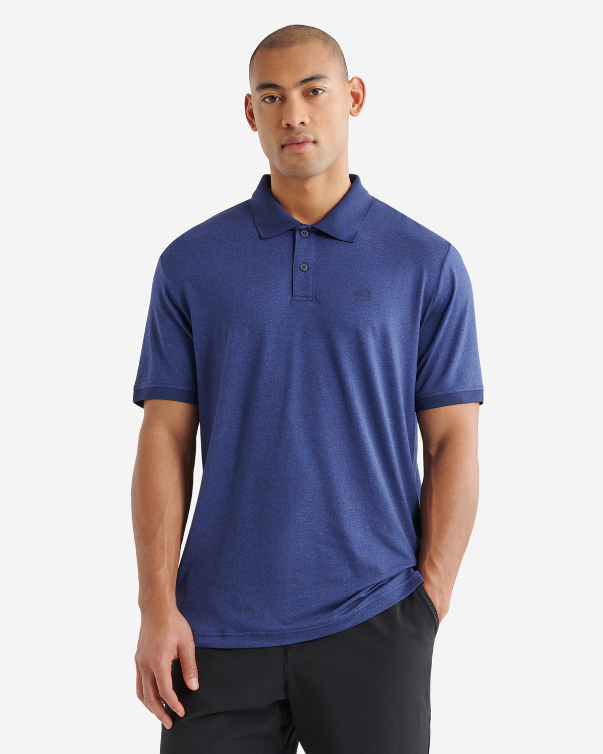 Renew Knit Polo / INDIGO INK PEPPER
