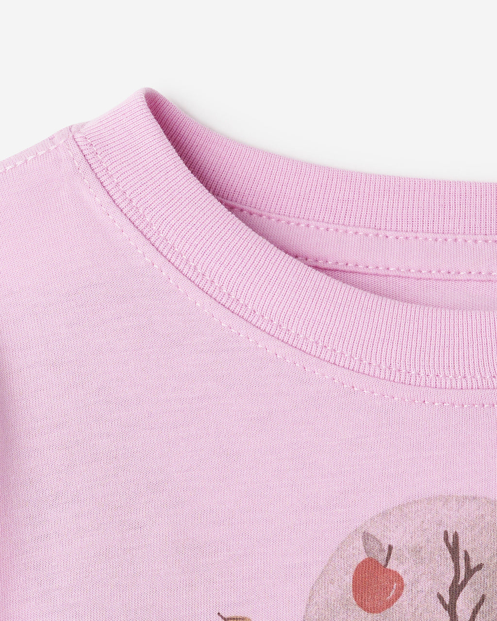 Baby Cozy Bear Long Sleeve T-Shirt / PINK LAVENDER
