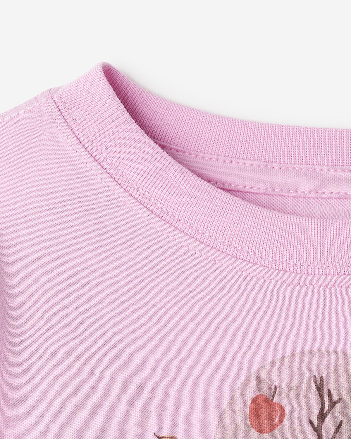 Baby Cozy Bear Long Sleeve T-Shirt / PINK LAVENDER