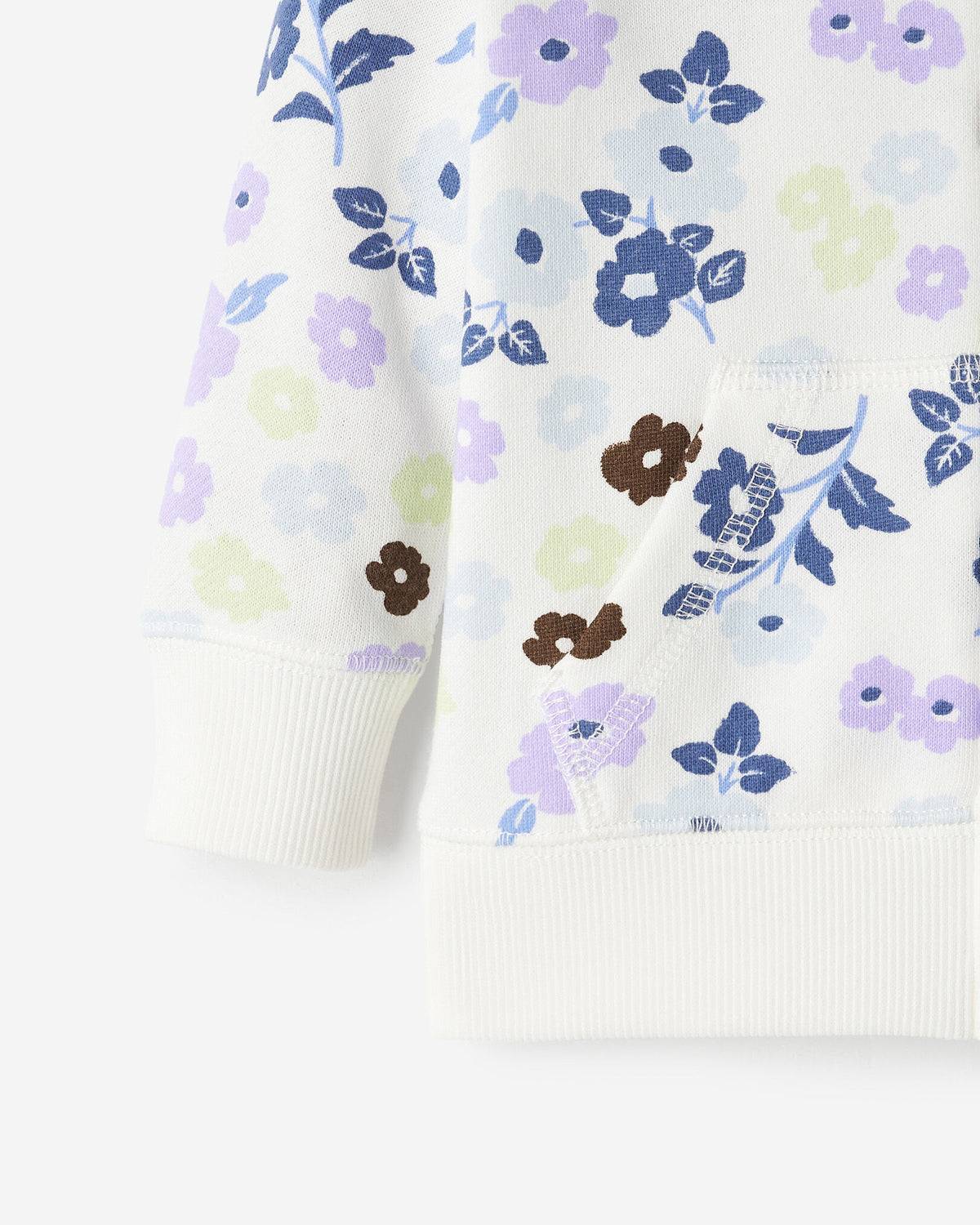 Baby Floral Full Zip Hoodie / MULTI