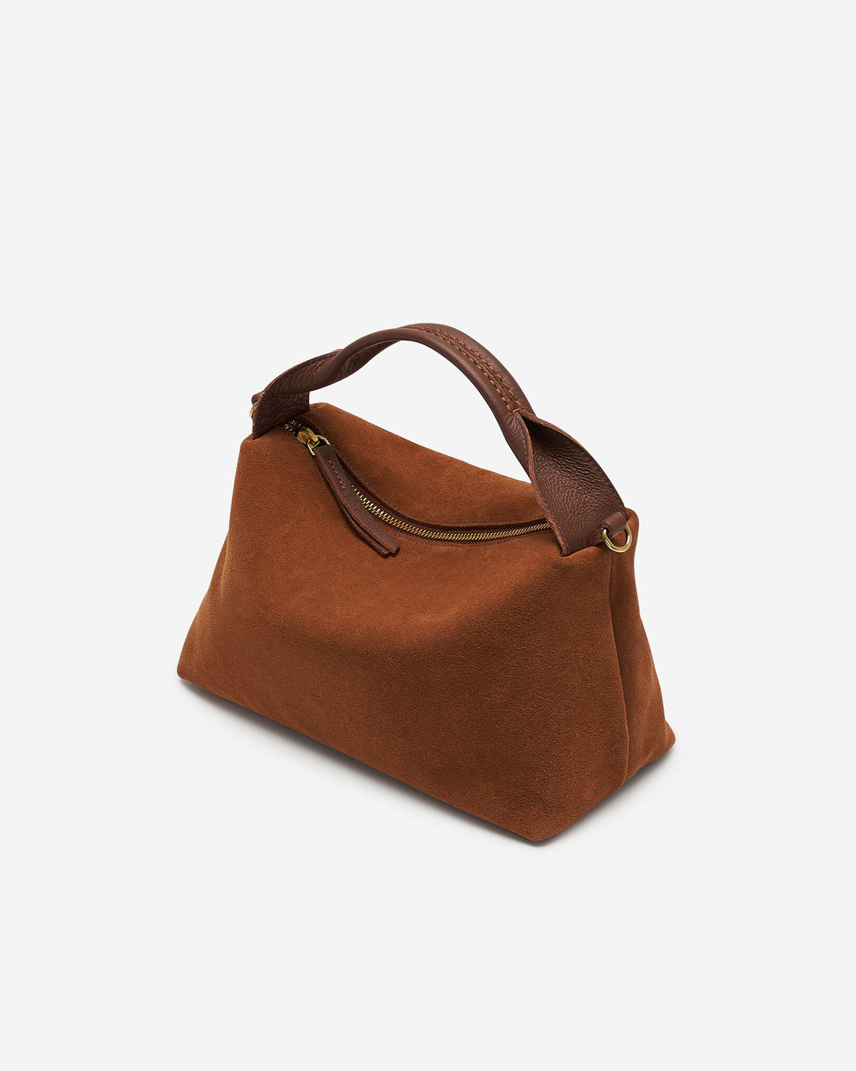 Riley Crossbody Suede / COGNAC