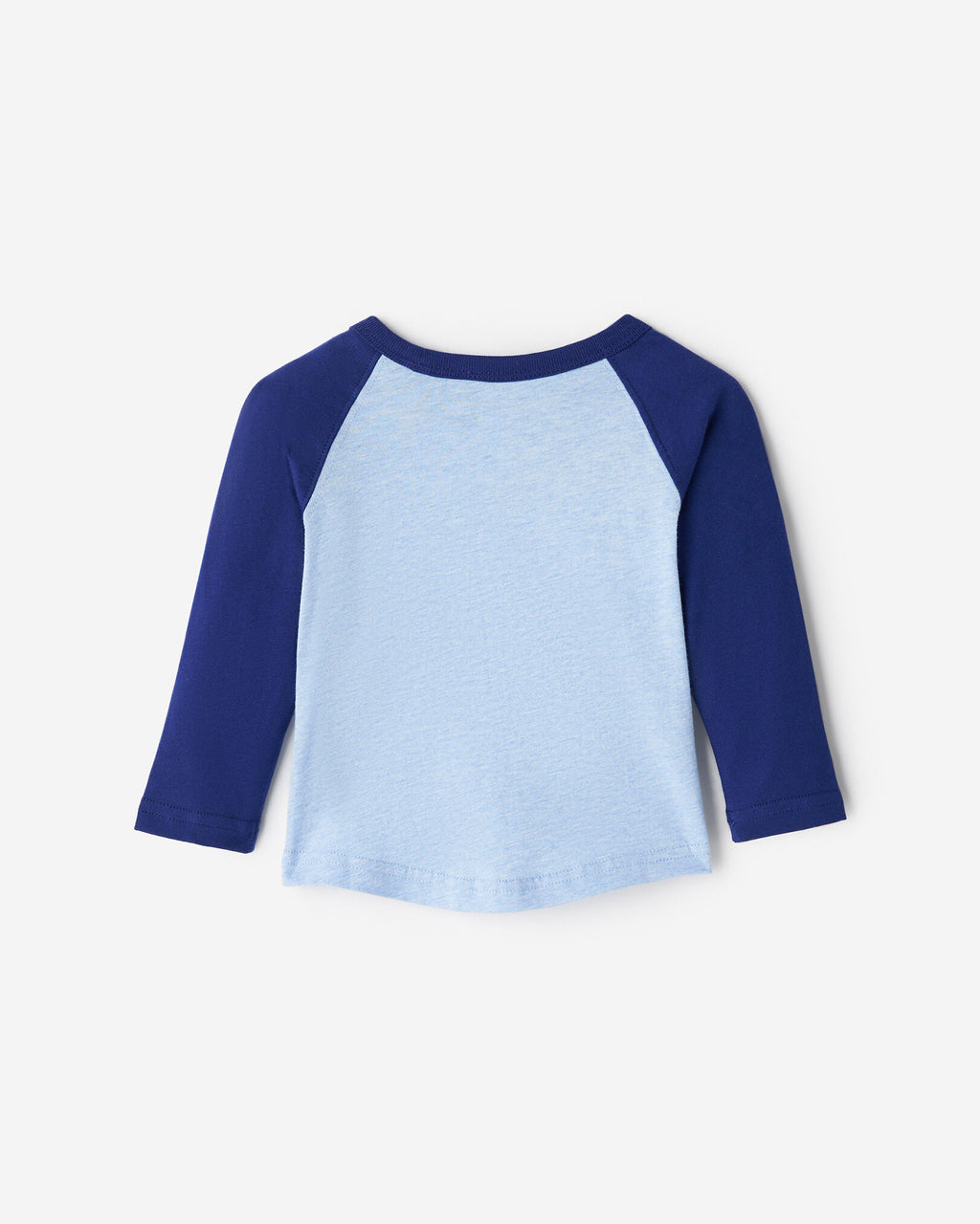 Baby Organic Cooper Baseball T-Shirt / BEACON BLUE