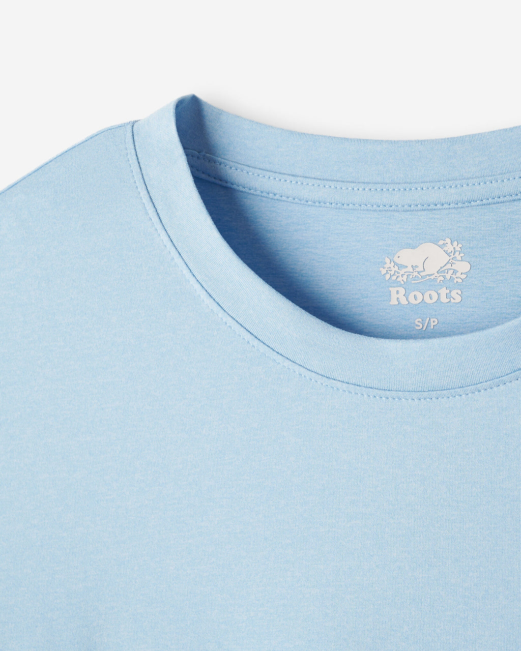 Renew Knit Classic Short Sleeve Top / LIGHT SKY BLUE MIX