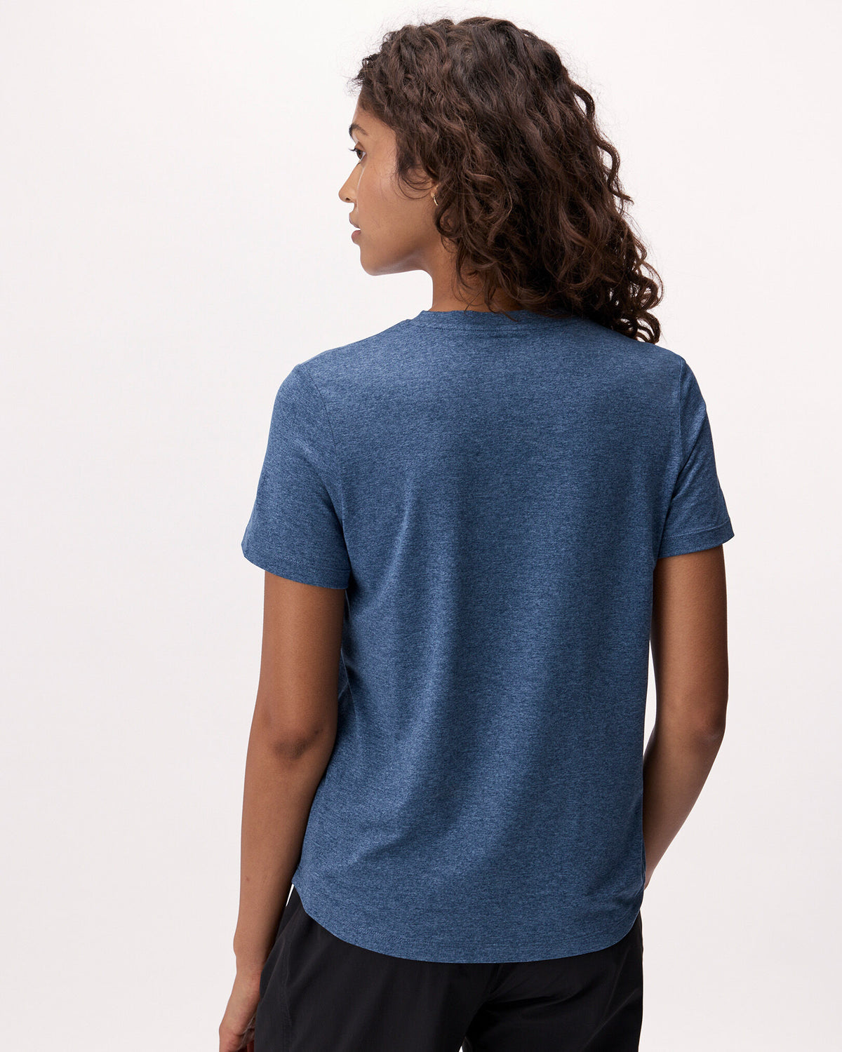 Renew Knit Classic Short Sleeve Top / RAINCLOUD BLUE PPR