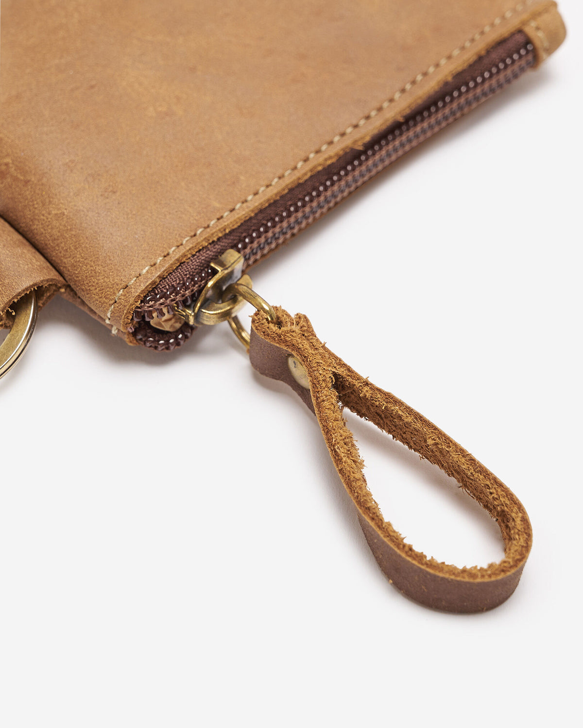 Top Zip Pouch Tribe / NATURAL