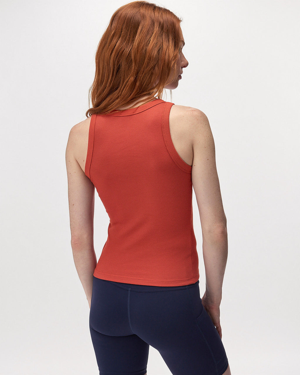 Roam Rib Fitted Tank Top / CANYON RED