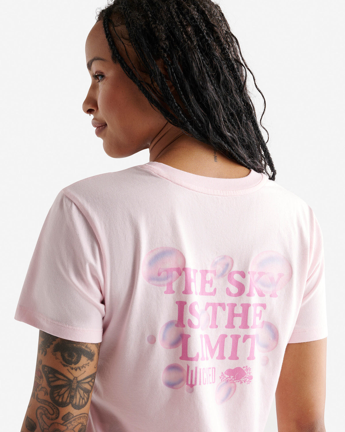 X Wicked Slim T-Shirt / BUBBLE PINK